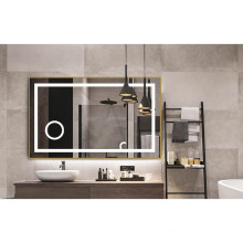 24x32 Inch Aluminum framed bathmirrors rectangular custom bathroom wall mounted makeup Harmony illuminated Mirror